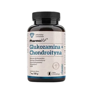 Pharmovit Glukozamina + Chondroityna 150 g 34DE-7902C - Stawy, mięśnie, kości - miniaturka - grafika 1