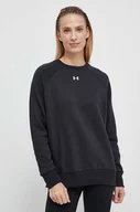 Bluzy damskie - Under Armour bluza damska kolor czarny gładka - miniaturka - grafika 1
