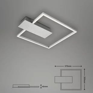 Lampa sufitowa LED Nico, 3 000 K, kątowa, chrom - Lampy sufitowe - miniaturka - grafika 2