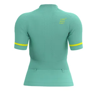 COMPRESSPORT Koszulka kompresyjna do biegania damska TRAIL POSTURAL SS TOP shell blue - Koszulki sportowe męskie - miniaturka - grafika 5