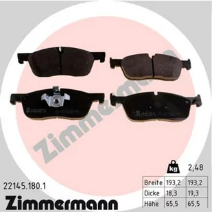 Klocki hamulcowe - komplet ZIMMERMANN 22145.180.1 - Klocki hamulcowe - miniaturka - grafika 1