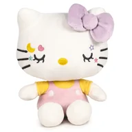 Maskotki i pluszaki - Hello Kitty Oryginalna Maskotka 17 Cm Jasno Różowe Ogrodniczki Miękka Przytulanka - miniaturka - grafika 1