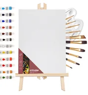 Przybory szkolne - Zestaw Malarski Dla Dzieci Sztaluga Farby Prezent - miniaturka - grafika 1