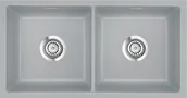 Zlewozmywaki - SystemCeram MERA TWIN-F/O TITAN 78 (51620178) - miniaturka - grafika 1