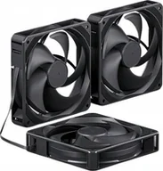 Wentylatory komputerowe - Wentylator upHere U2K Czarny 3-pack F10X UPHERE U2K-3 - 3X FAN BLACK - miniaturka - grafika 1