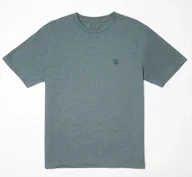 Koszulki męskie - t-shirt VOLCOM CIRCLE BLANKS TEE DARK SLATE - miniaturka - grafika 1