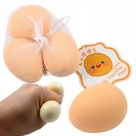 Zabawki sensoryczne - JAJKO GNIOTEK ANTYSTRESOWY SQUISHY ZABAWKA WIELKANOC ZESTAW JAJEK 3SZT - miniaturka - grafika 1