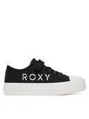 Buty dla dziewczynek - Roxy Trampki 24KC1003 Czarny - miniaturka - grafika 1