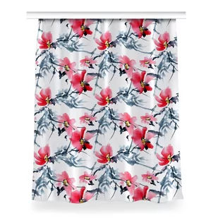 Zasłona klasyczna z grafiką Wzór kwiatów 150x200, Fabricsy - Zasłony - miniaturka - grafika 1