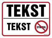 Systemy ekspozycyjne i znaki informacyjne - ZNAK NA ZAMÓWIENIE WZÓR B-023, KN - FOLIA PODŁOGOWA NIEŚWIECĄCA; (300X225MM) - miniaturka - grafika 1