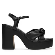 Sandały damskie - Sandały Nine West WFA2634-1 Czarny - miniaturka - grafika 1