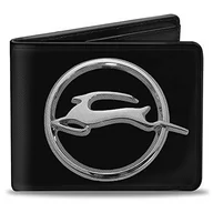 Portfele - Klamra puchowa uniseks portfel Chevrolet Impala Deer godło czarny/srebrny dwukrotnie składany, multi, Jeden rozmiar - miniaturka - grafika 1
