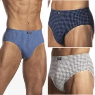 Majtki męskie - SLIPY MĘSKIE Lama 110/17 majtki dopasowane 100% BAWEŁNA 3-PAK - L - miniaturka - grafika 1