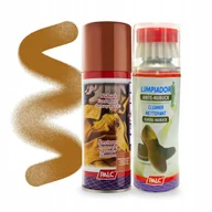 Środki do obuwia i ubrań - Pianka ze Szczotką i Spray Renowator Jasny Brąz do Zamszu Palc Zestaw 2w1 - miniaturka - grafika 1