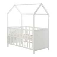 Łóżeczka i kojce - Białe łóżeczko 70x140 cm – Roba - miniaturka - grafika 1