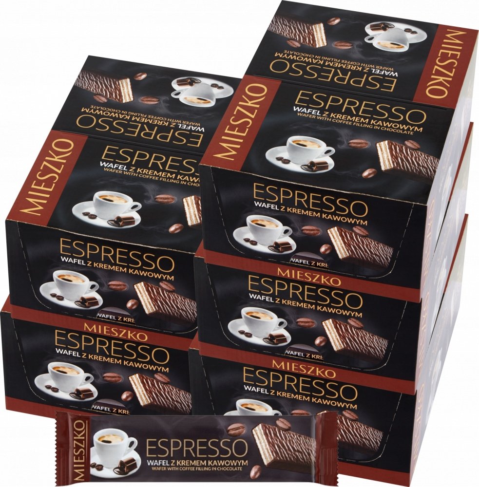 Mieszko Espresso Wafel z kremem kawowym 34 g