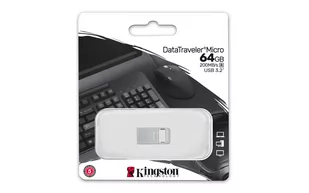 Pendrive, KINGSTON, DataTraveler Micro 64GB, USB 3.2 Gen 1(DTMC3G2/64GB) - Pendrive - miniaturka - grafika 1