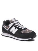 Buty dla dziewczynek - New Balance Sneakersy GC574AC1 Czarny - miniaturka - grafika 1