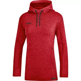 JAKO Damska bluza z kapturem Premium Basics, czerwony, 38 - Bluzy damskie - miniaturka - grafika 1