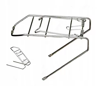 Bagażnik rowerowy pod koła 20" stal niklowana - Bagażniki rowerowe - miniaturka - grafika 1