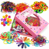Ozdoby do włosów - TEMU Duży Zestaw gumek do włosów dla dziewczynek - gumki, spinki, akcesoria - miniaturka - grafika 1