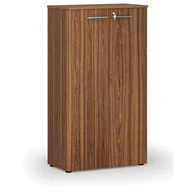 Szafy biurowe - Szafa biurowa z drzwiami PRIMO WOOD, 1434 x 800 x 420 mm, orzech - miniaturka - grafika 1