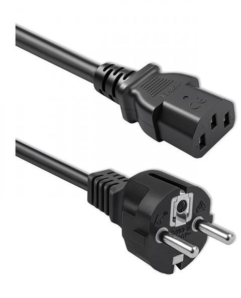 Kabel zasilający Qoltec Kabel zasilający Qoltec SCHUKO CEE 7/7 E/F IEC C13 3*1.0mm2 3m 54627