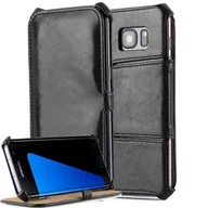 Etui i futerały do telefonów - Etui ochronne Cadorabo do Samsung Galaxy S7 EDGE w kolorze czarnym etui na telefon komórkowy pokrowiec kieszeń - miniaturka - grafika 1