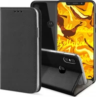 Etui i futerały do telefonów - Hello Case ETUI Z KLAPKĄ DO MOTOROLA ONE CZARNE ZAMYKANE MAGNETYCZNE KABURA FUTERAŁ - miniaturka - grafika 1