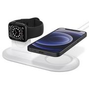 Akcesoria do smartwatchy - Spigen Stacja ładująca Magfit Duo dla Apple iPhone oraz Apple Watch - miniaturka - grafika 1