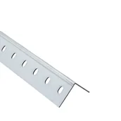 Panele ścienne i boazeria - Standers Kątownik stalowy 1m 35x35x1.5 mm dziurkowany srebrny - miniaturka - grafika 1