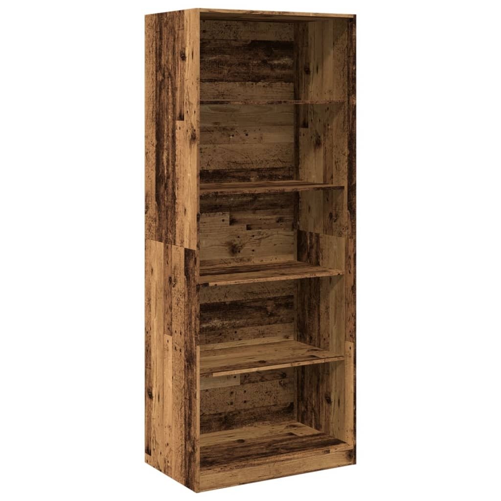 vidaXL Szafa o wyglądzie starego drewna 80x50x200 cm materiał drewnopochodny