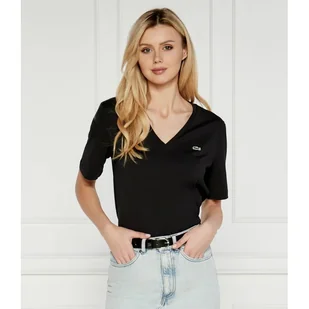 Lacoste T-shirt Regular Fit - Koszulki i topy damskie - miniaturka - grafika 1