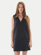 Sukienki - Calvin Klein Sukienka dzianinowa LV044D017G Szary Relaxed Fit - miniaturka - grafika 1