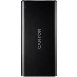 Canyon Power Bank 10000 mAh Micro USB/USB-C CNE-CPB1006B) Czarna - Akcesoria do tabletów i e-booków - miniaturka - grafika 1