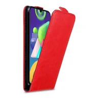 Etui i futerały do telefonów - Pokrowiec Cadorabo do Samsung Galaxy M31 z czerwoną klapką na telefon komórkowy - miniaturka - grafika 1