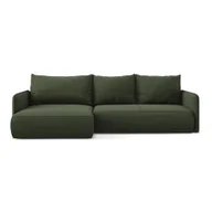 Narożniki - Zielony rozkładany/ze schowkiem narożnik (lewostronny) Nanea – Makamii - miniaturka - grafika 1