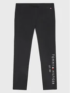 Legginsy - Tommy Hilfiger Legginsy Essential KG0KG06586 M Czarny Slim Fit - miniaturka - grafika 1