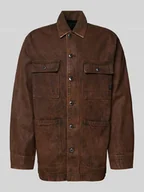 Kurtki męskie - Kurtka o kroju relaxed fit z imitacji skóry model ‘Chore’ - miniaturka - grafika 1