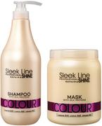Zestawy kosmetyków damskich - Sleek Stapiz Stapiz Line Colour - zestaw do włosów farbowanych szampon 1000ml i maska 1000ml 82/zestaw - miniaturka - grafika 1