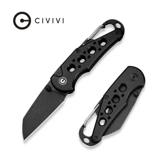 Nóż składany Civivi Pragma Black Aluminium, Black Stonewashed Nitro-V (C23062B-1) - Noże - miniaturka - grafika 1