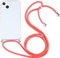 Etui i futerały do telefonów - König Design Etui kompatybilne z Apple iPhone 13 Plastikowe etui na telefon komórkowy z łańcuszkiem - Etui na telefon komórkowy Pomarańczowy - miniaturka - grafika 1