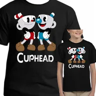 Moda i Uroda OUTLET - 3167 CUPHEAD KOSZULKA DZIECIĘCA GRA CZARNA 152 - miniaturka - grafika 1