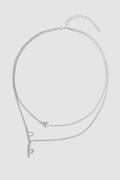 Naszyjniki - Mosiężny naszyjnik z podwójnym łańcuszkiem - miniaturka - grafika 1