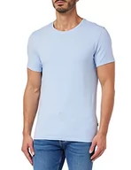 Koszulki męskie - CASUAL FRIDAY Męski T-shirt David Crew Neck 154030/Chambray Blue, S, 154030 / Chambray Blue, S - miniaturka - grafika 1