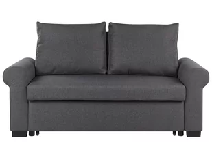 Beliani Sofa rozkładana ciemnoszara SILDA - Sofy i kanapy - miniaturka - grafika 1