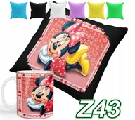 Gadżety dla niej i dla niego - ZESTAW KUBEK + POSZEWKA Z NADRUKIEM MYSZKA MICKEY MINNIE MIKI + IMIĘ - miniaturka - grafika 1
