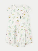 Sukienki i spódniczki dla dziewczynek - NAME IT Sukienka codzienna Vigga 13215107 Biały Regular Fit - miniaturka - grafika 1