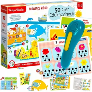 Mówiące Pióro 50 Gier Edukacyjnych Quizy Zbiór Gier I Quizów Dla Dziecka - Zabawki interaktywne dla dzieci - miniaturka - grafika 1