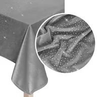 Obrusy i serwetki - Bieżnik 40 x 140 Dekoracyjny Velvet Shiny Popiel - miniaturka - grafika 1